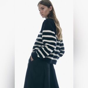 H&M Striped Turtleneck Sweater
